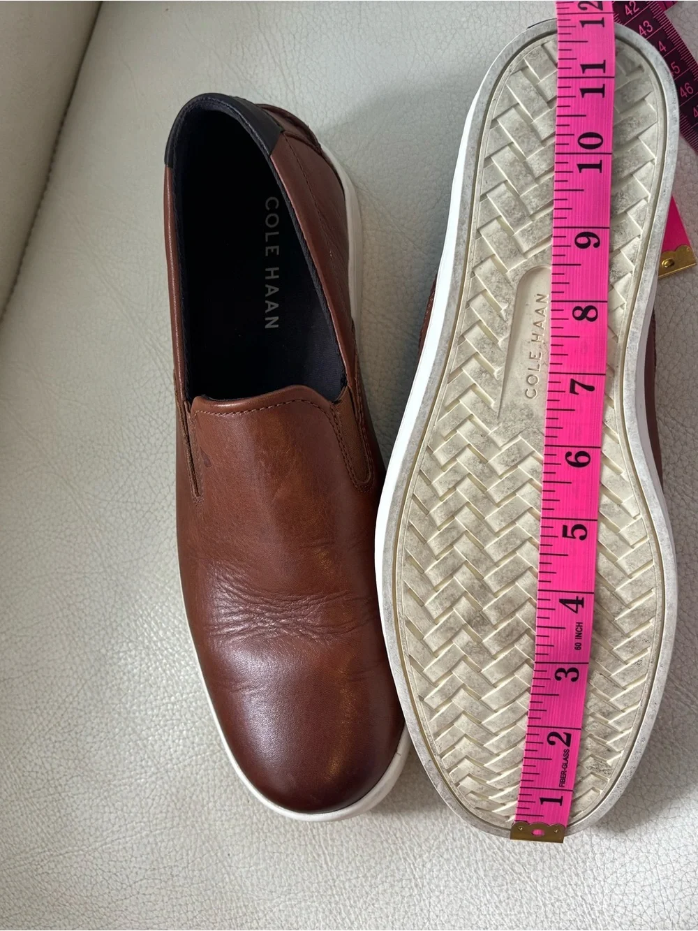 Cole Haan Brown Leather Slip-On Loafers
